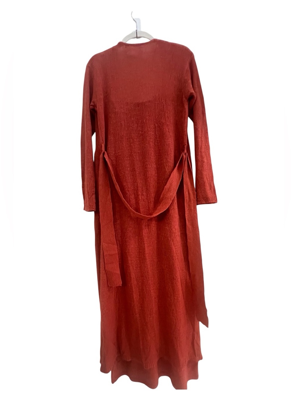 Free People Lottie Solid Sweater Dress Set NWT Dark Ginger Red XS MSRP $128 - Picture 4 of 7